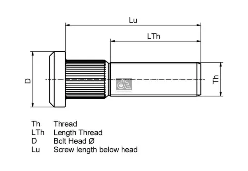 DT Spare Parts Wheel Stud (2.65106)