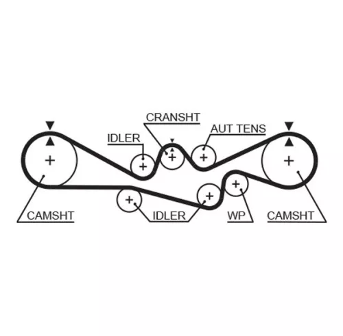 GATES Timing Belt (5537XS)