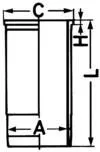 KOLBENSCHMIDT Cylinder Liner (89816110)