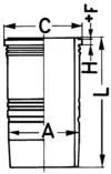 KOLBENSCHMIDT Cylinder Liner (89396110)