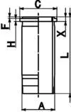 KOLBENSCHMIDT Cylinder Liner (89867110)