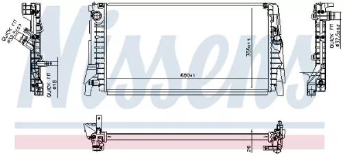NISSENS Radiator, engine cooling (606812)