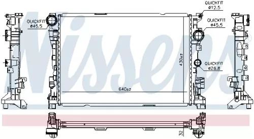 NISSENS Radiator, engine cooling (67190)