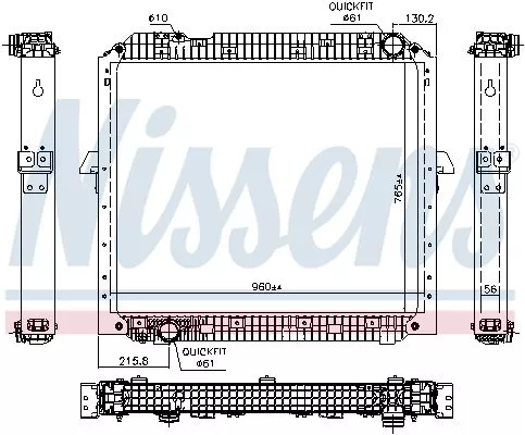 NISSENS Radiator, engine cooling (67178)