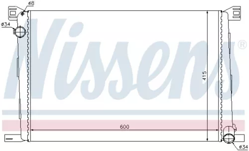 NISSENS Radiator, engine cooling (69706)