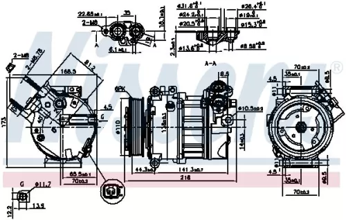 NISSENS Compressor, air conditioning (890123)