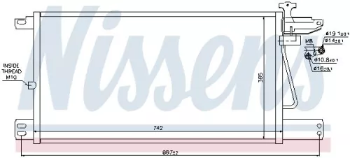 NISSENS Condenser, air conditioning (940198)