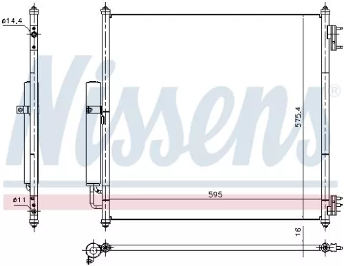 NISSENS Condenser, air conditioning (940408)