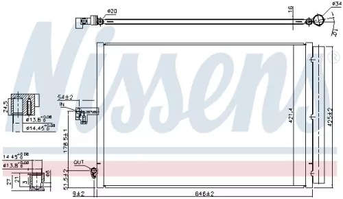 NISSENS Condenser, air conditioning (940412)