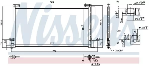NISSENS Condenser, air conditioning (940803)