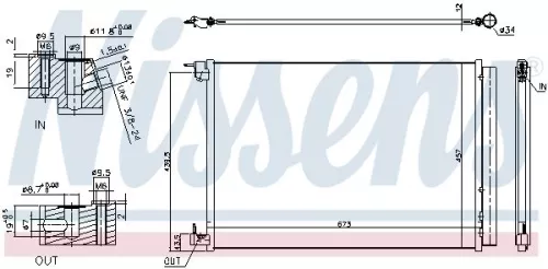 NISSENS Condenser, air conditioning (940519)