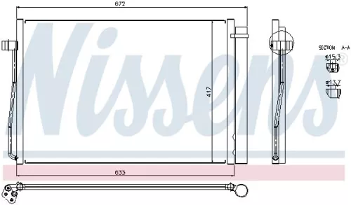 NISSENS Condenser, air conditioning (94679)