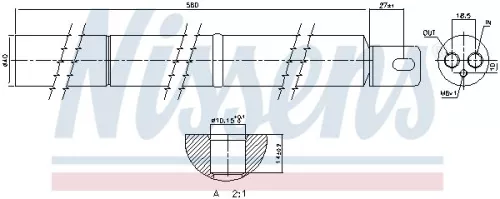 NISSENS Dryer, air conditioning (95531)