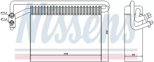 NISSENS Evaporator, air conditioning (92177)