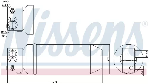 NISSENS Dryer, air conditioning (95113)