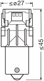 OSRAM Bulb, direction indicator (7507DYP-02B)