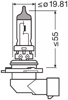 OSRAM Bulb, cornering light (9006NL-HCB)