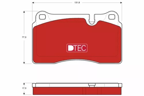 TRW Brake Pad Set, disc brake (GDB1743DTE)
