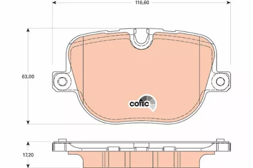 TRW Brake Pad Set, disc brake (GDB1824)