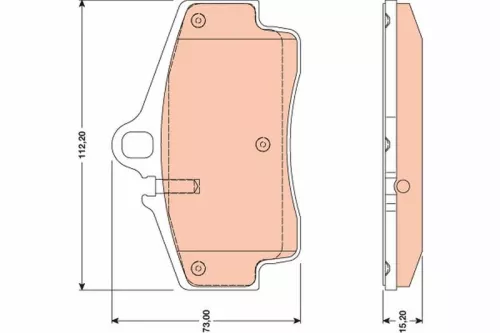 TRW Brake Pad Set, disc brake (GDB1757)