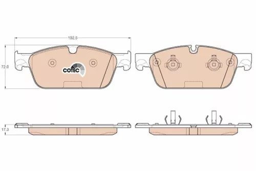 TRW Brake Pad Set, disc brake (GDB1970)