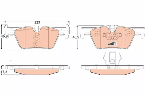TRW Brake Pad Set, disc brake (GDB1919)