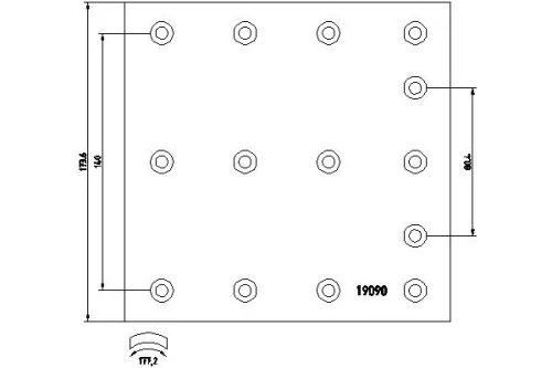 Brake Lining Kit, drum brake
