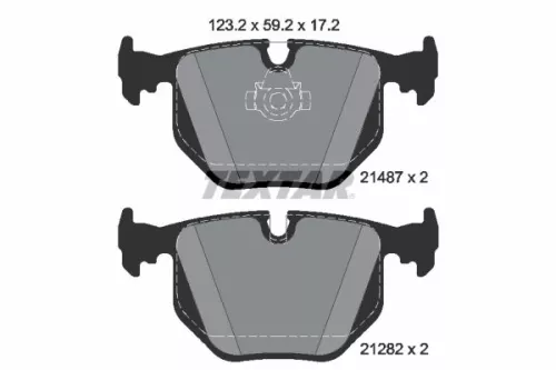 TEXTAR Brake Pad Set, disc brake (2148701)