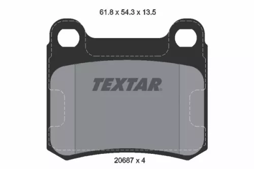 TEXTAR Brake Pad Set, disc brake (2068703)