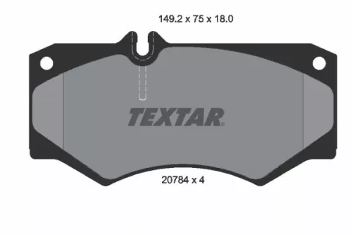 TEXTAR Brake Pad Set, disc brake (2078401)