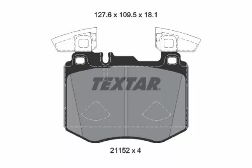 TEXTAR Brake Pad Set, disc brake (2115201)