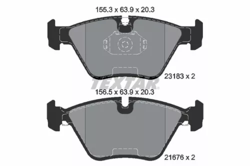 TEXTAR Brake Pad Set, disc brake (2318302)