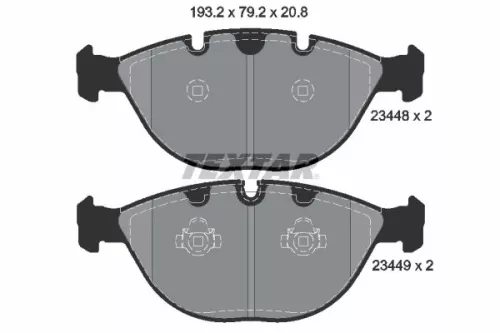 TEXTAR Brake Pad Set, disc brake (2344801)
