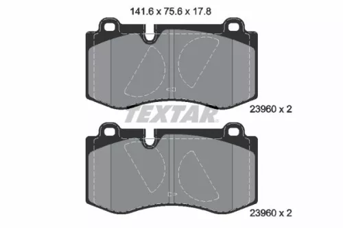TEXTAR Brake Pad Set, disc brake (2396001)
