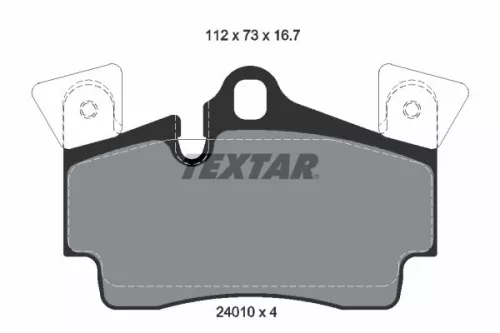 TEXTAR Brake Pad Set, disc brake (2401001)