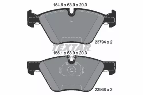 TEXTAR Brake Pad Set, disc brake (2379401)