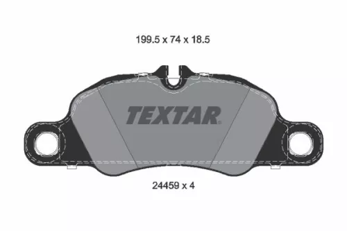 TEXTAR Brake Pad Set, disc brake (2445901)