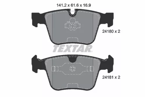 TEXTAR Brake Pad Set, disc brake (2418001)