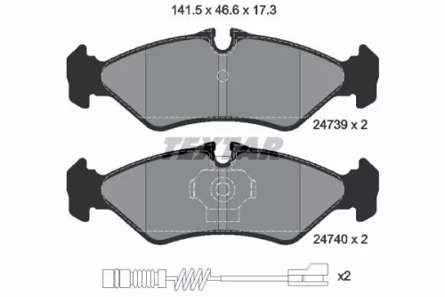 TEXTAR Brake Pad Set, disc brake (2473901)