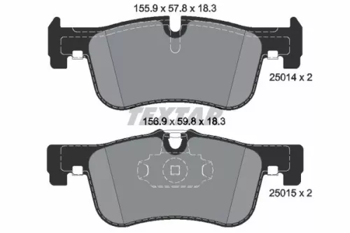 TEXTAR Brake Pad Set, disc brake (2501401)