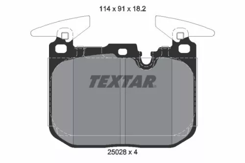 TEXTAR Brake Pad Set, disc brake (2502801)