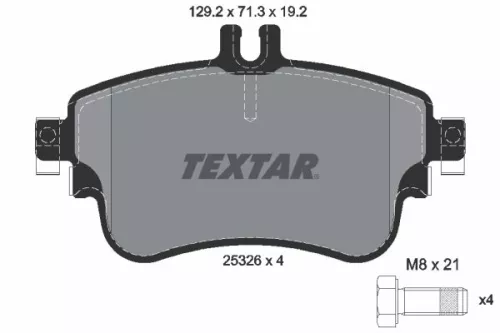 TEXTAR Brake Pad Set, disc brake (2532601)