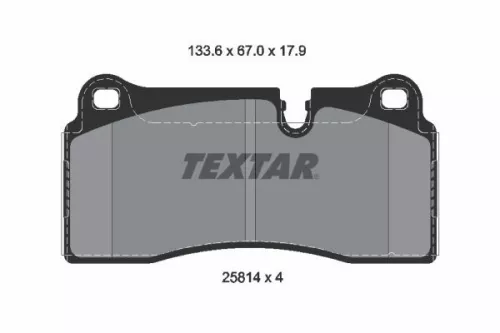 TEXTAR Brake Pad Set, disc brake (2581401)