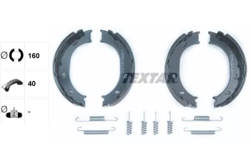 TEXTAR Brake Shoe Set, parking brake (91055100)