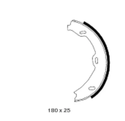TEXTAR Brake Shoe Set, parking brake (91058900)