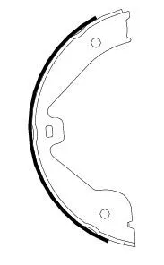 Brake Shoe Set, parking brake