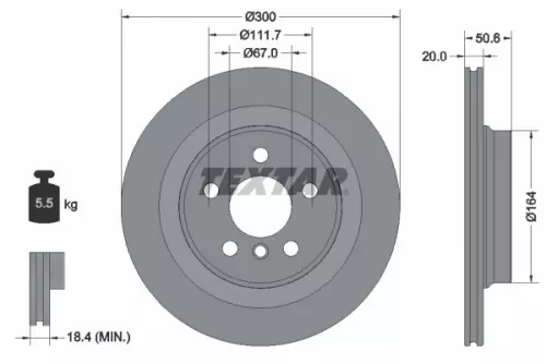 TEXTAR Brake Disc (92274503)