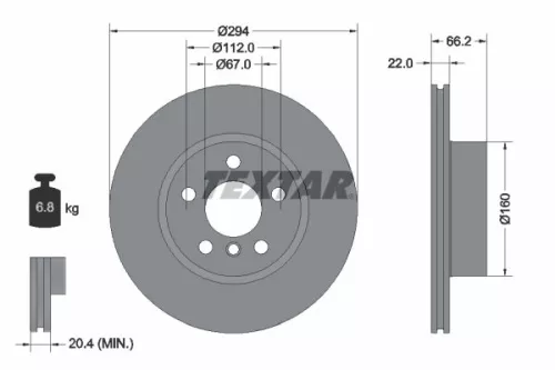 TEXTAR Brake Disc (92327005)