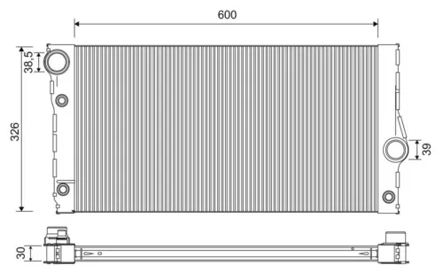 VALEO Radiator, engine cooling (701271)