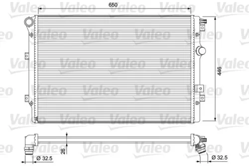 VALEO Radiator, engine cooling (701728)